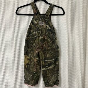 Girls Round House Brand Camo Overalls